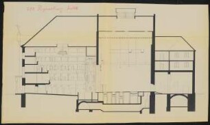 Stadttheater, Regensburg: Längsschnitt 1:100