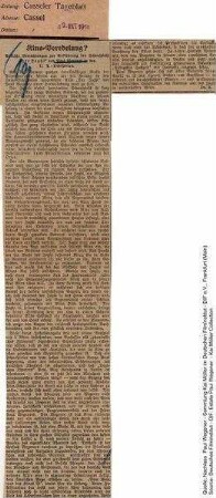 Kritik aus Casseler Tageblatt (19.10.1916)