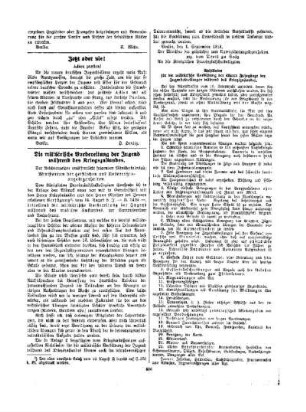 Die militärische Vorbereitung der Jugend während des Kriegszustandes