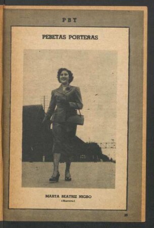 Marta Beatriz Nigro (maestra) - [Fotografía] : Pebetas porteñas