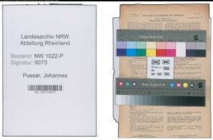 Entnazifizierung Johannes Pussar , geb. 02.09.1908 (Faerber)