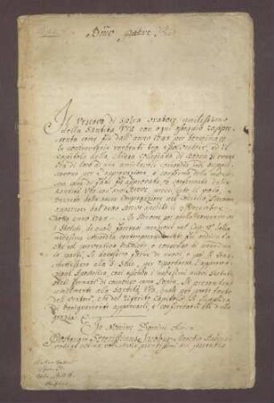 Die "Congregatio eminentissimorum S. R. E. Cardinalium Concilii Tridentini interpretum" bestätigt die erneuerten Statuten des Kollegiatstifts zu Baden