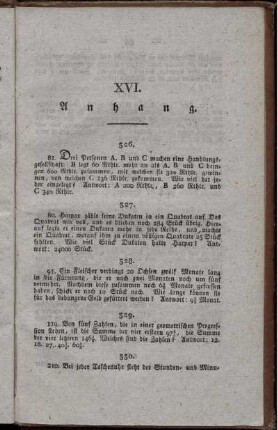 XVI. Anhang.