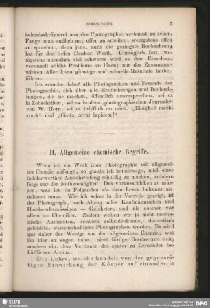 II. Allgemeine chemische Begriffe