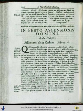 In Festo Ascensionis Domini.