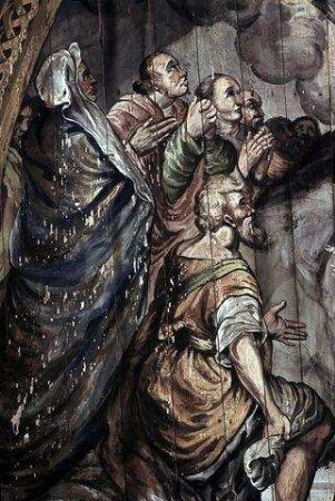 Bildfeld im Tonnengewölbe: Himmelfahrt Christi