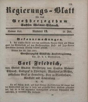 Nr. 12 : 24. Juli