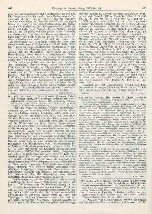 468-469 [Rezension] Wotschke, Theodor, Polnische Studenten in Leiden