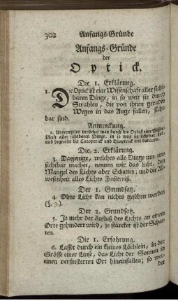 Die Optik.