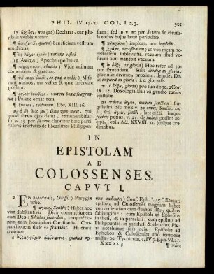In Epistolam Ad Colossenses