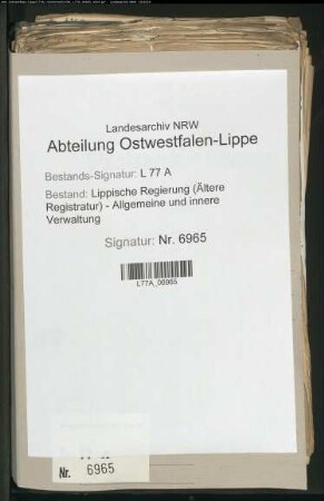Zollangelegenheiten - Verschiedenes, Spez. Bd. 2