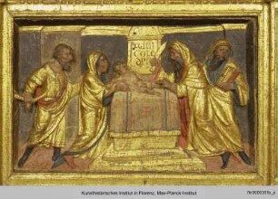 Thronende Madonna mit Kind : Beschneidung Christi