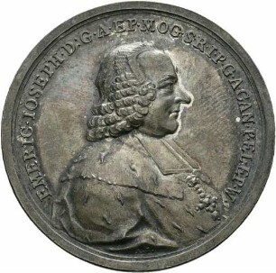 Erzbischof - Medaille auf seine Wahl zum Bischof von Worms