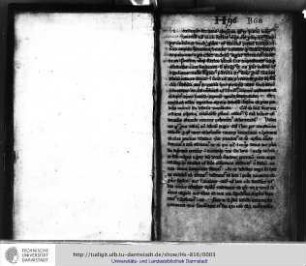 [Vorsatzblätter aus 2 Urkunden: Papsturkunde zu Bestattungen; Geometrische Zeichnungen und philosophische Texte, 12. Jh.]