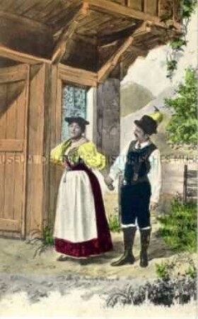 Paar in bayrischer? Tracht