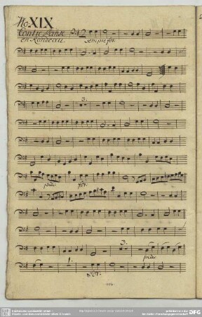 19. Anonymus, Contredanses, G-Dur