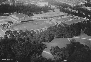 Dresdner Kampfbahn (Rudolf-Harbig-Stadion Dresden) : Blickrichtung Nordwesten
