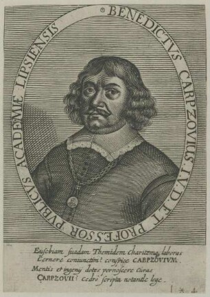 Bildnis des Benedictus Carpzovius