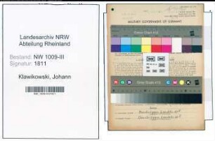 Entnazifizierung Johann Klawikowski , geb. 09.09.1901 (Schachtmeister)