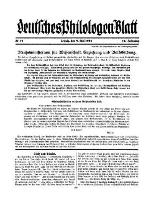 Reichsministerium für Wissenschaft, Erziehung und Volksbildung