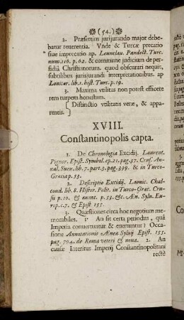 XVIII.Constantinopolis capta