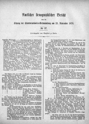 No. 37, 23. November 1876