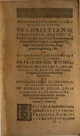 Diodori Siculi Bibliothecae Historicae Libri XV, Reliqui : Quibus accesserunt Eclogae, seu fragmenta : ex libris Auctoris, qui desiderantur