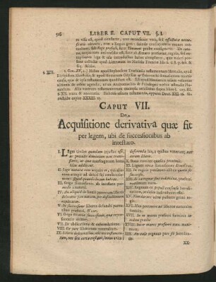 Caput VII. De Acquisitione derivativa quae sit per legem ...