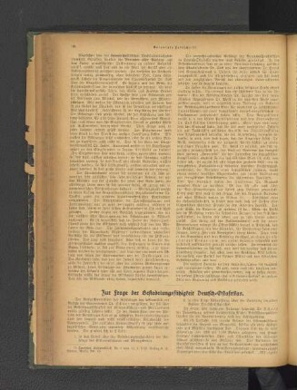 Zur Frage der Besiedelungsfähigkeit Deutsch-Ostafrikas.