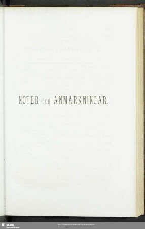 Noter Och Anmärkningar