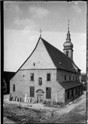 Tauberbischofsheim Stadtkirche Sankt Martin Außenansicht Westfront