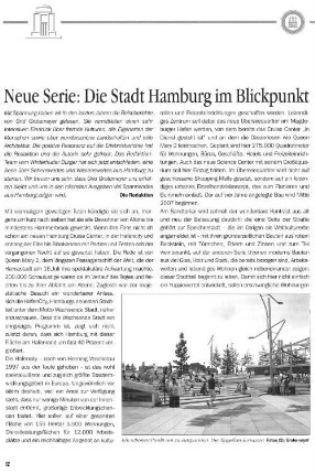Neue Serie: Die Stadt Hamburg im Blickpunkt