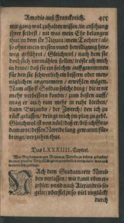 Das LXXXIIII. Capitel.