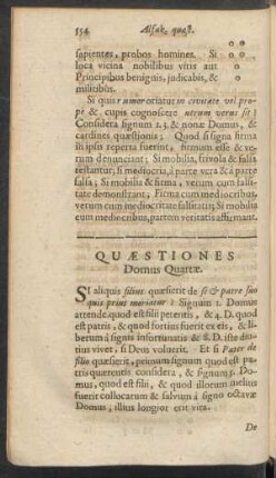 Quaestiones Domus Quartae