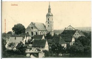 Dohna. Blick auf Dohna