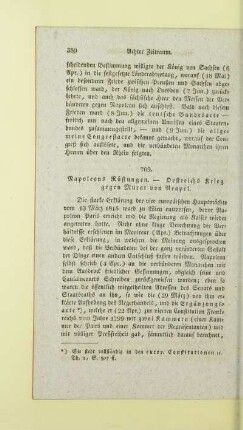 Napoleons Rüstungen. - Oestreichs Krieg gegen Murat von Neapel