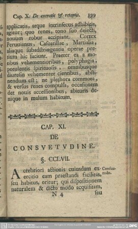 Cap. XI. De Consuetudine