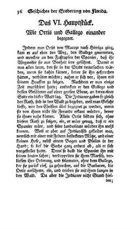 Das VI. Hauptstück - Wie Ortis und Gallego einander begegnet.