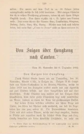 Von Saigon über Hongkong nach Canton