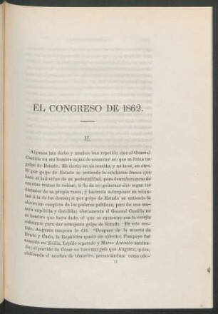 El congreso de 1862.
