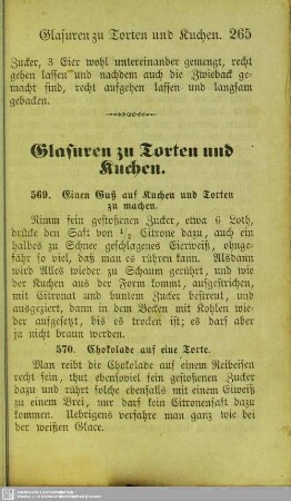 Glasuren zu Torten und Kuchen