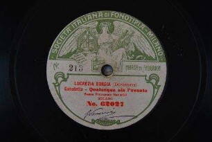 Lucrezia Borgia : Cabaletta; Qualunque sia l'evento / (Donizetti)