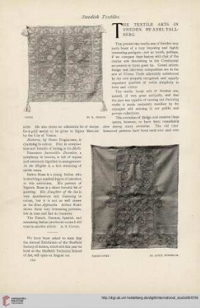 26.1905 =Nr. 102: The textile arts in Sweden
