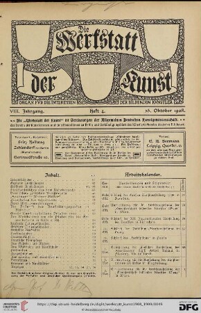Heft 4 (26. Oktober 1908)