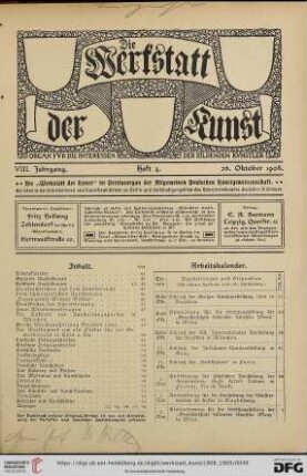 Heft 4 (26. Oktober 1908)