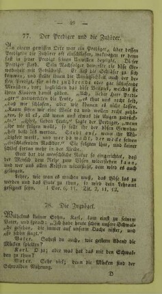 77. Der Prediger und die Zuhörer