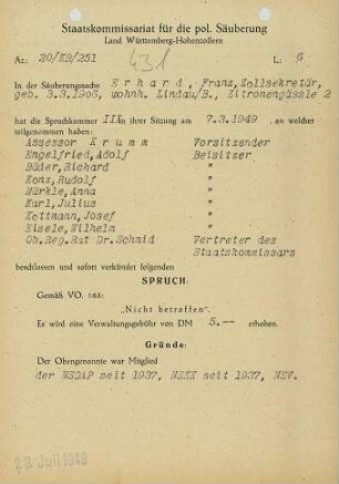 Erhard, Franz