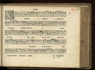 1. [= 100.] Verba mea auribus