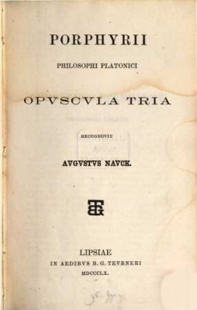 Opuscula tria