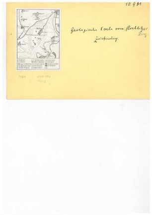 Geologische Karte vom Rochlitzer Berg. Zeichnung